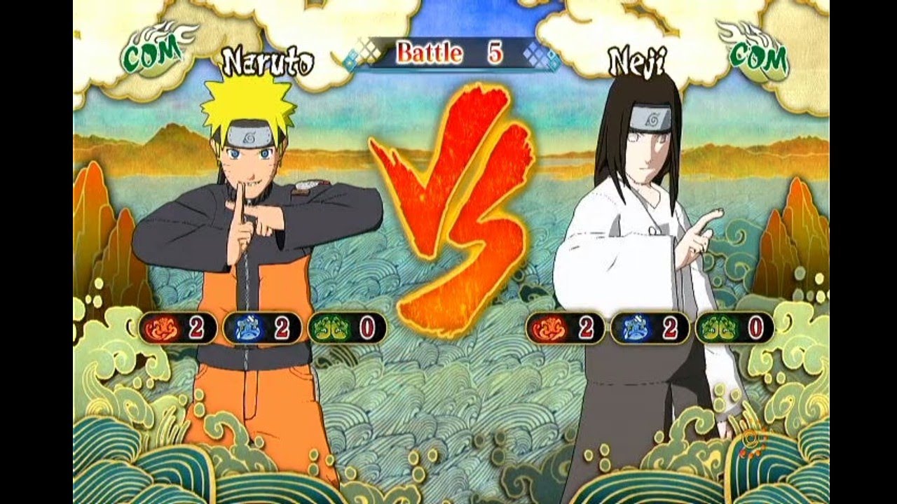 Naruto Com vs Neji Com [ PS3 ]