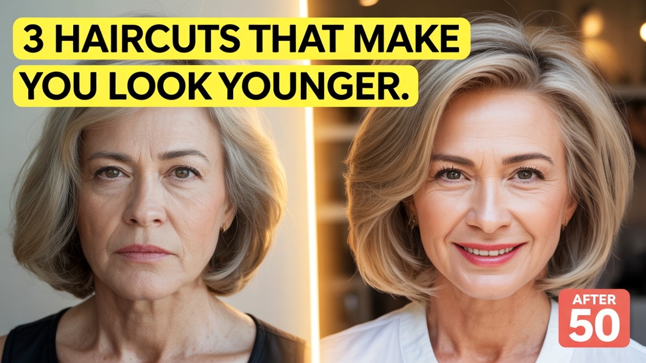 3 Haircuts that make Older Women LOOK YOUNGER after 50 | Wise advice