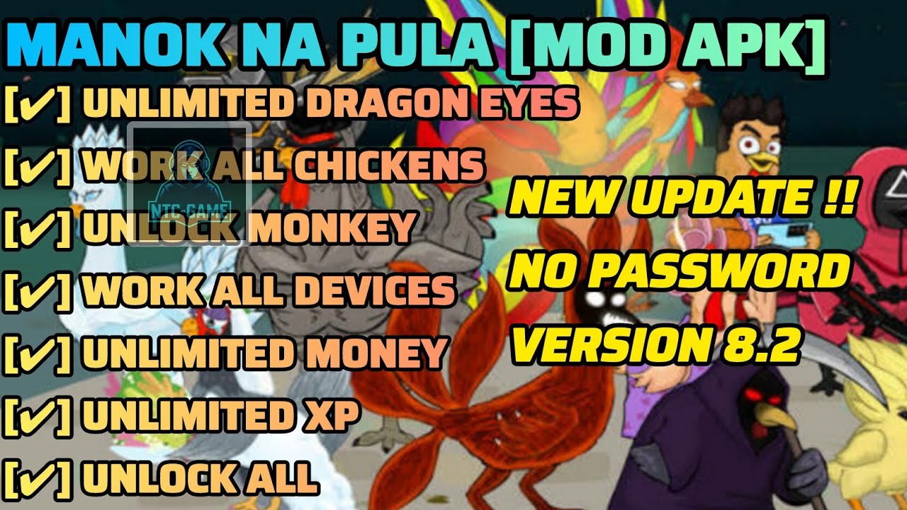 Manok Na Pula Mod Apk v8.2 New 2026 - Unlimited Money & Unlock All || NTC-GAME