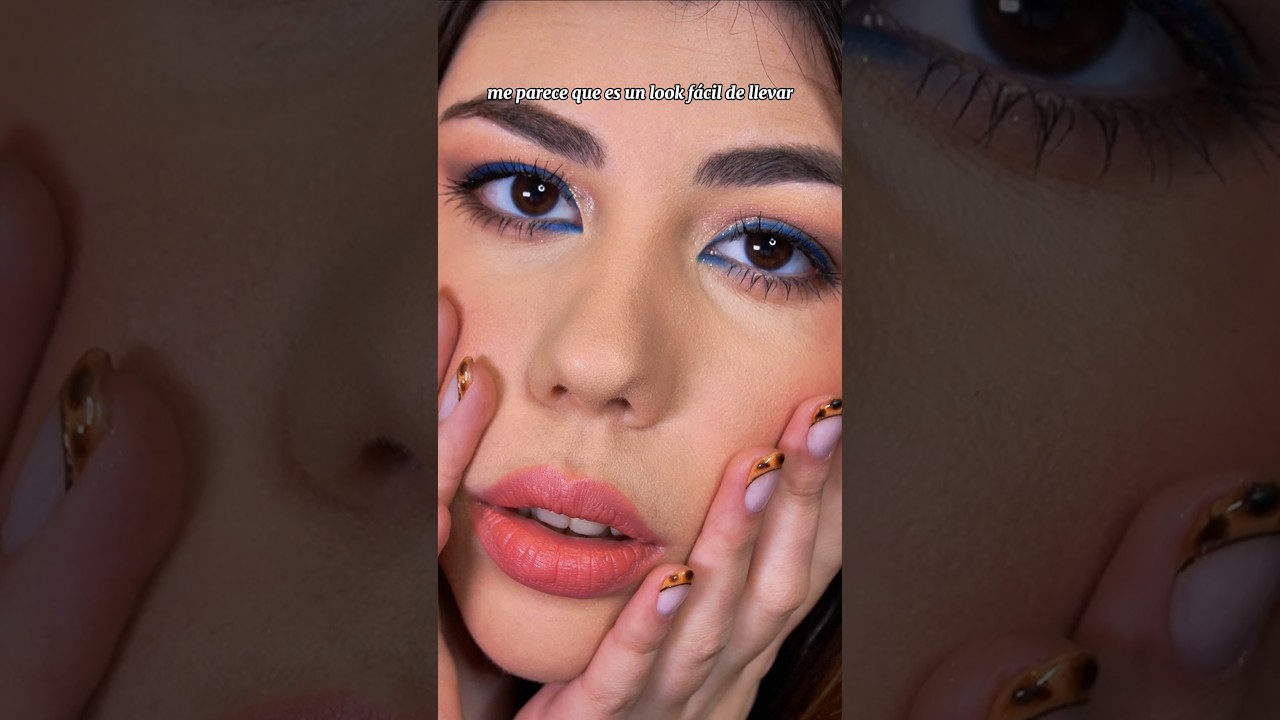 Makeup with blue eyeliner - Soft Touch Be Wild Idraet eyeliner