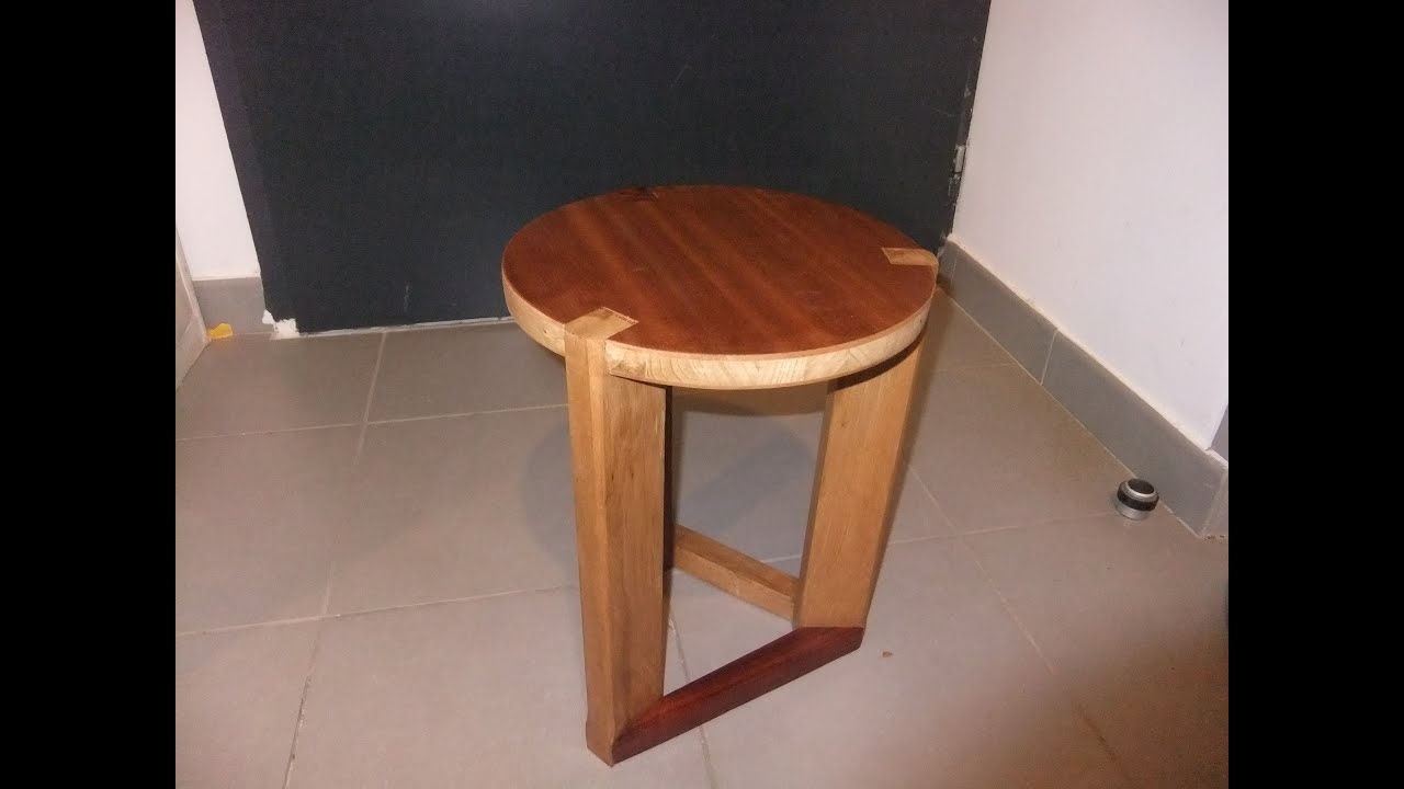 Tabouret trépied en récup