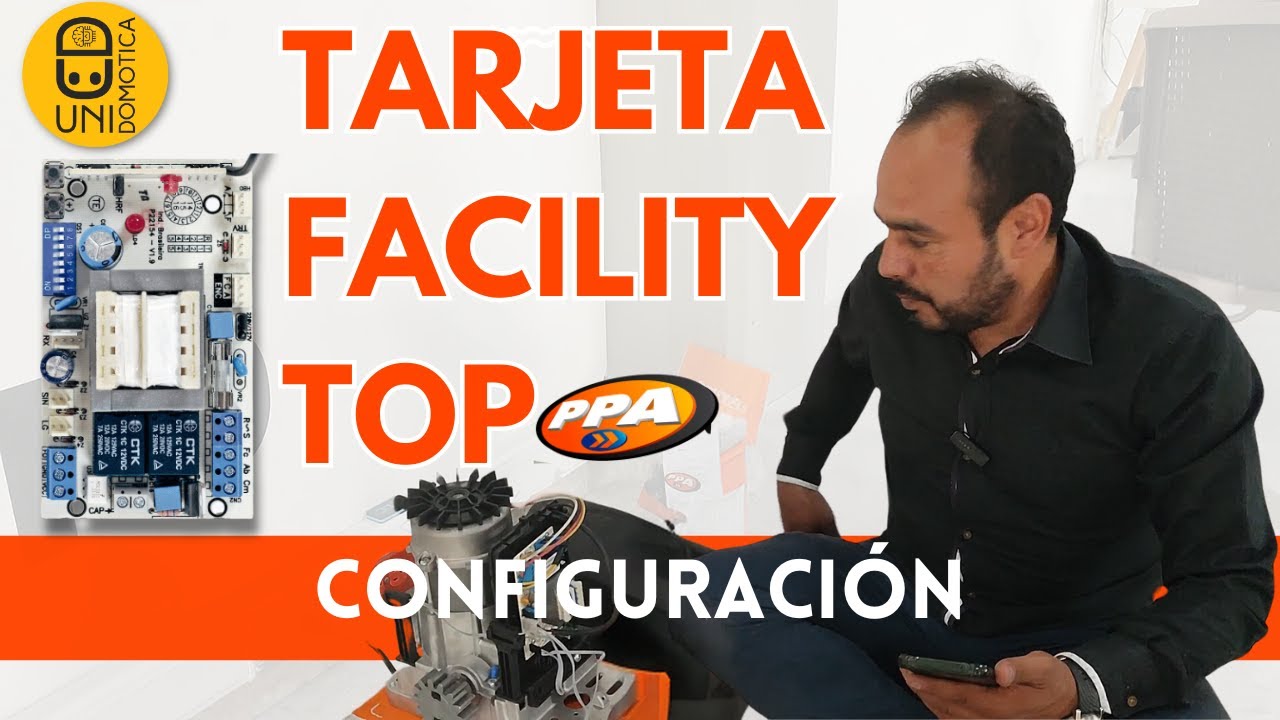 Configuración Tarjeta Facility Top PPA para motores corredera / corredizo