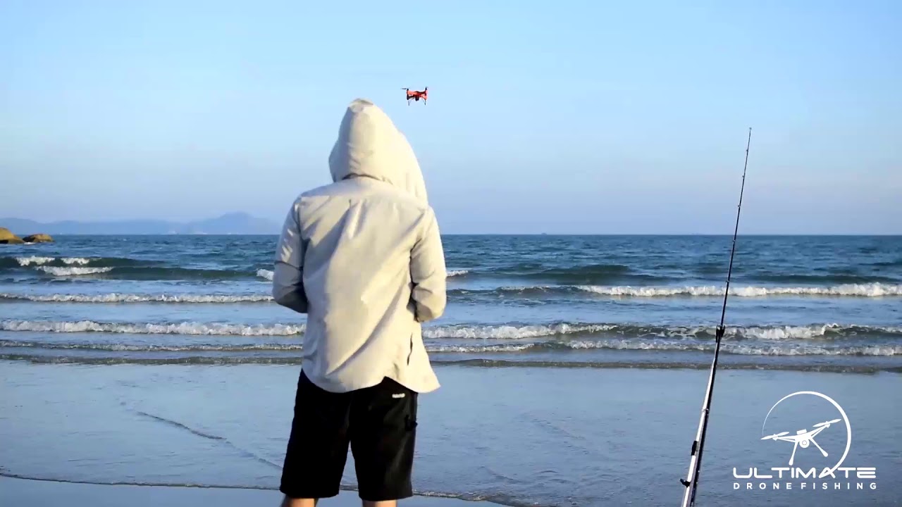 Drone Fishing - Swellpro Splashdrone 3+ Fishing Action Video 2