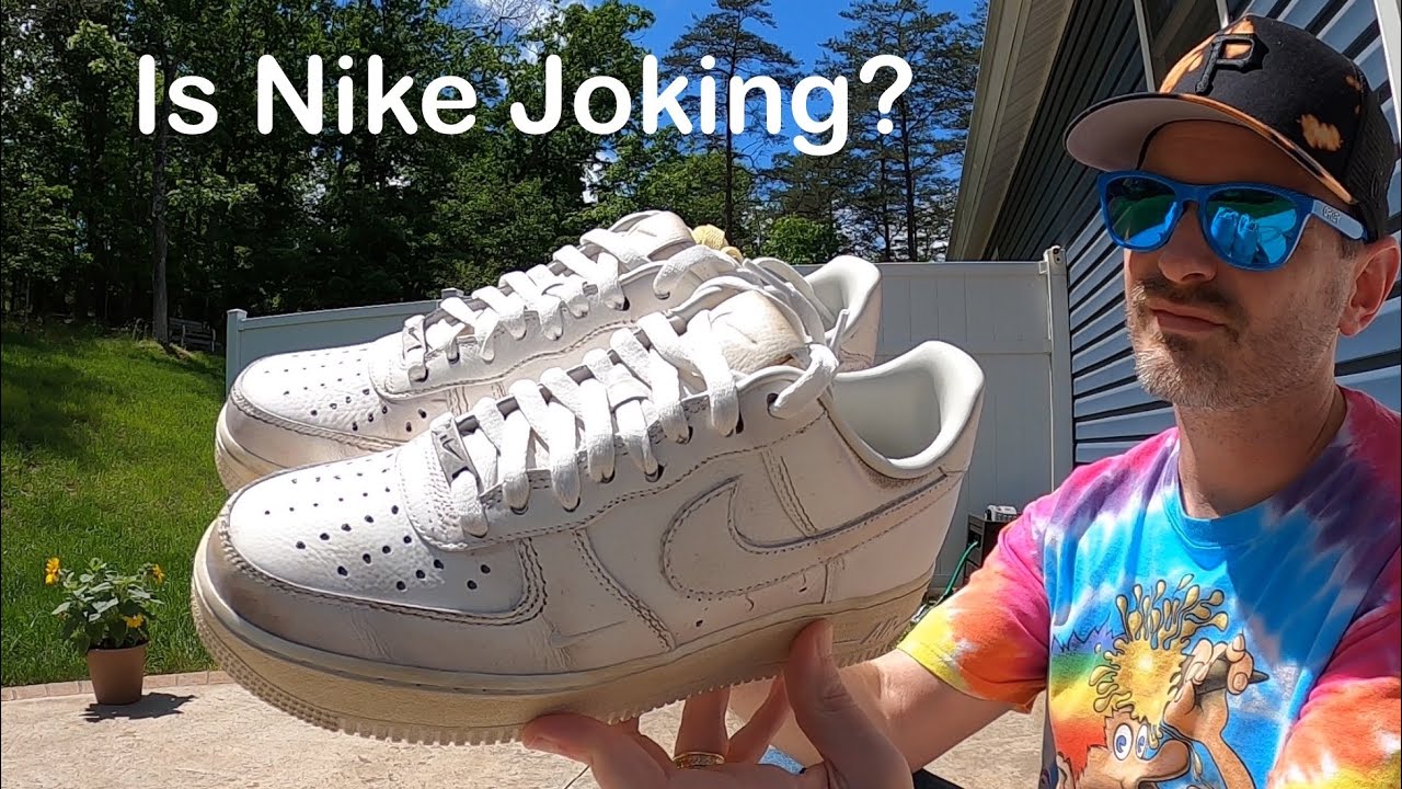 DIRTY Nike Air Force 1 - Triple White - Fresh New Busted AF1 😂