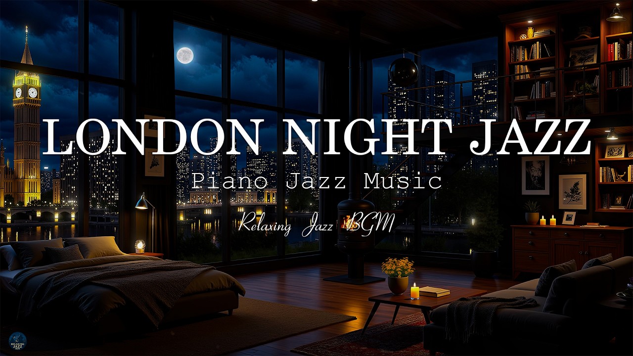 London Night Jazz Music - Chill out Slow Jazz Instrumental - Exquisite Piano Jazz Music for Sleep