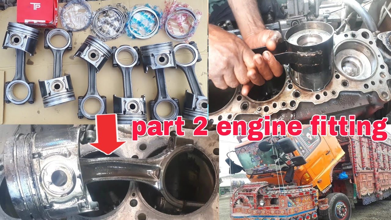 engine connecting rod fault solution | ring Piston fitting
