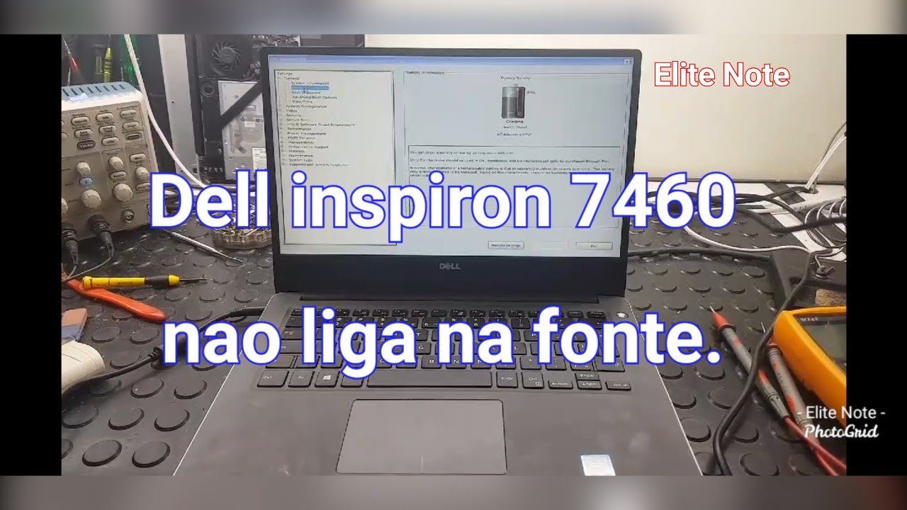 Dell inspiron 7460 fonte apaga ao conectar ela resolvido.
