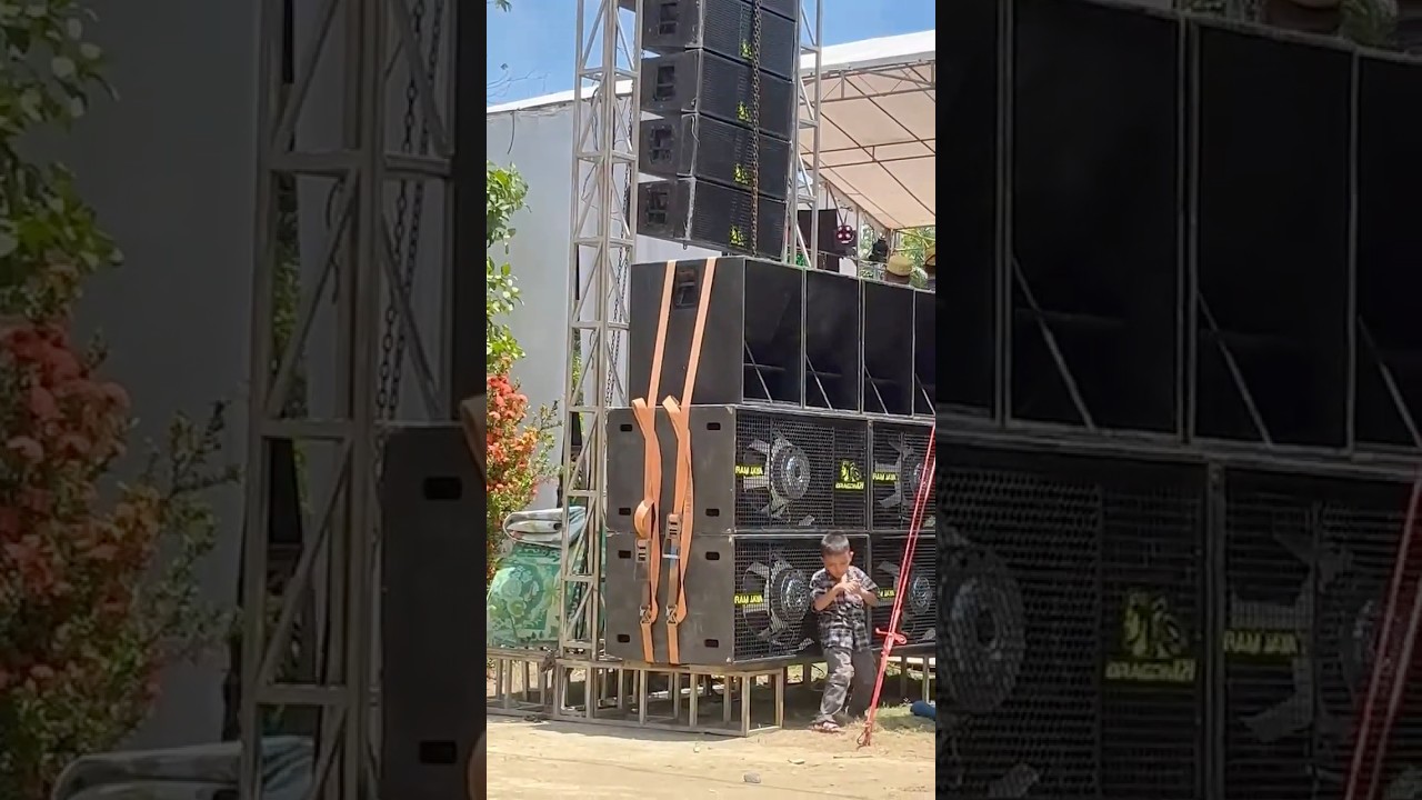 Sound horeg renteng renteng di gantung keren