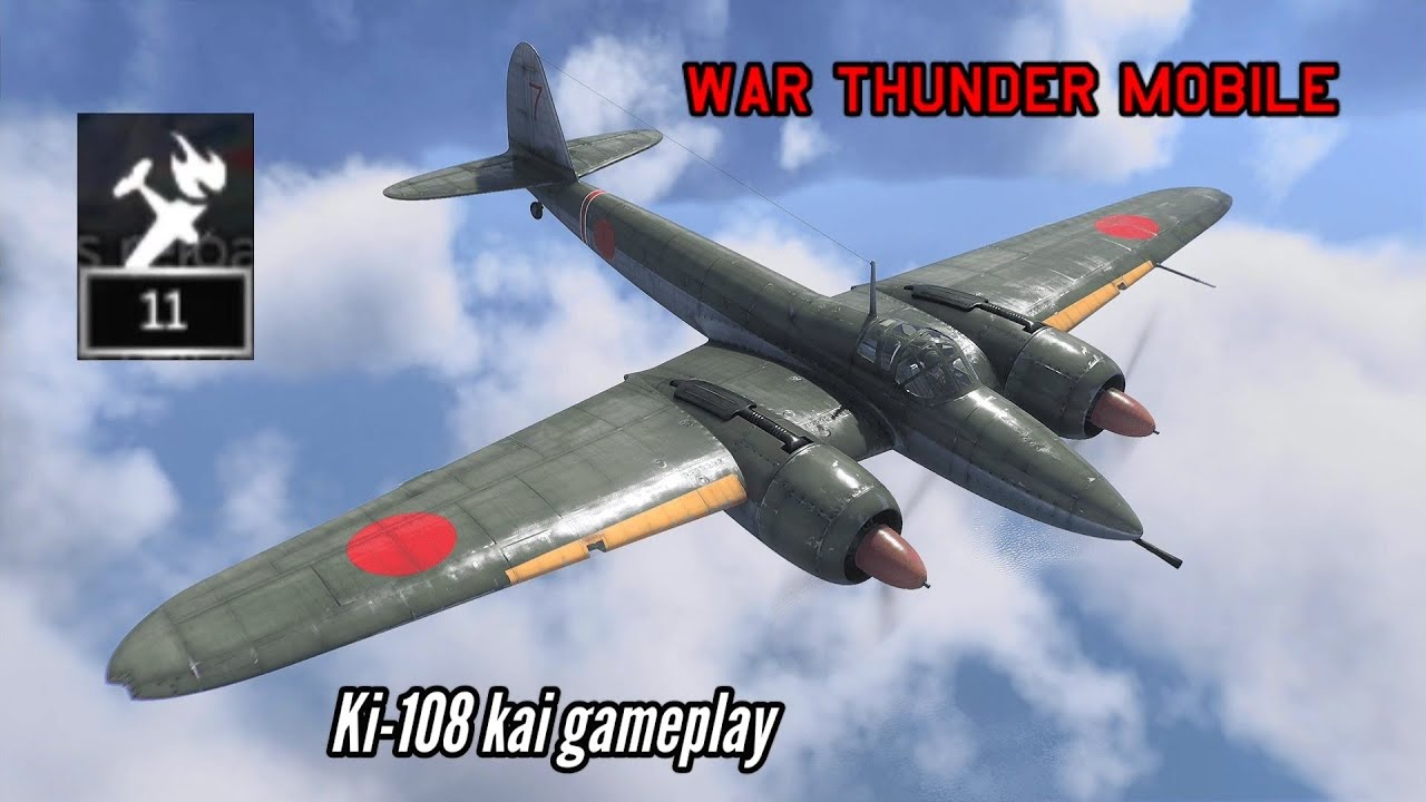 NEW! Ki-108 Kai gameplay: Devastating firepower - War Thunder Mobile