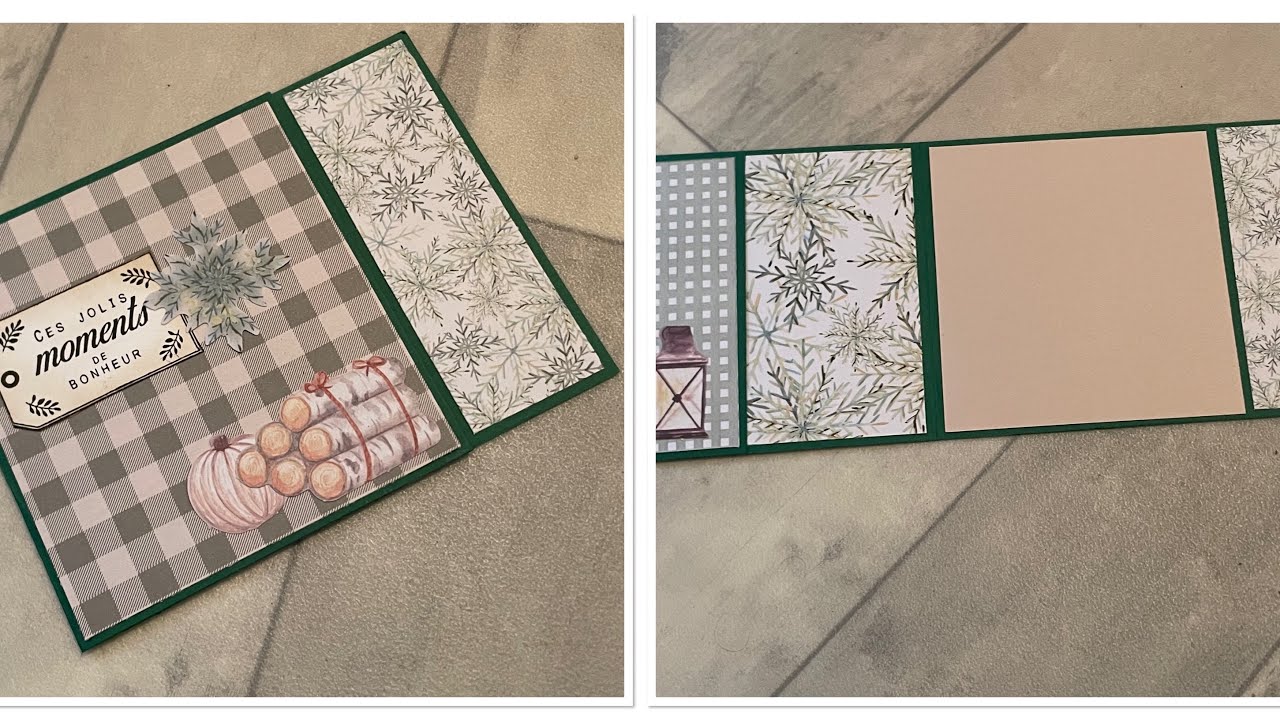 TUTO CARTE AVEC CHUTES DE PAPIER FACILE EN MOINS DE 10 MIN