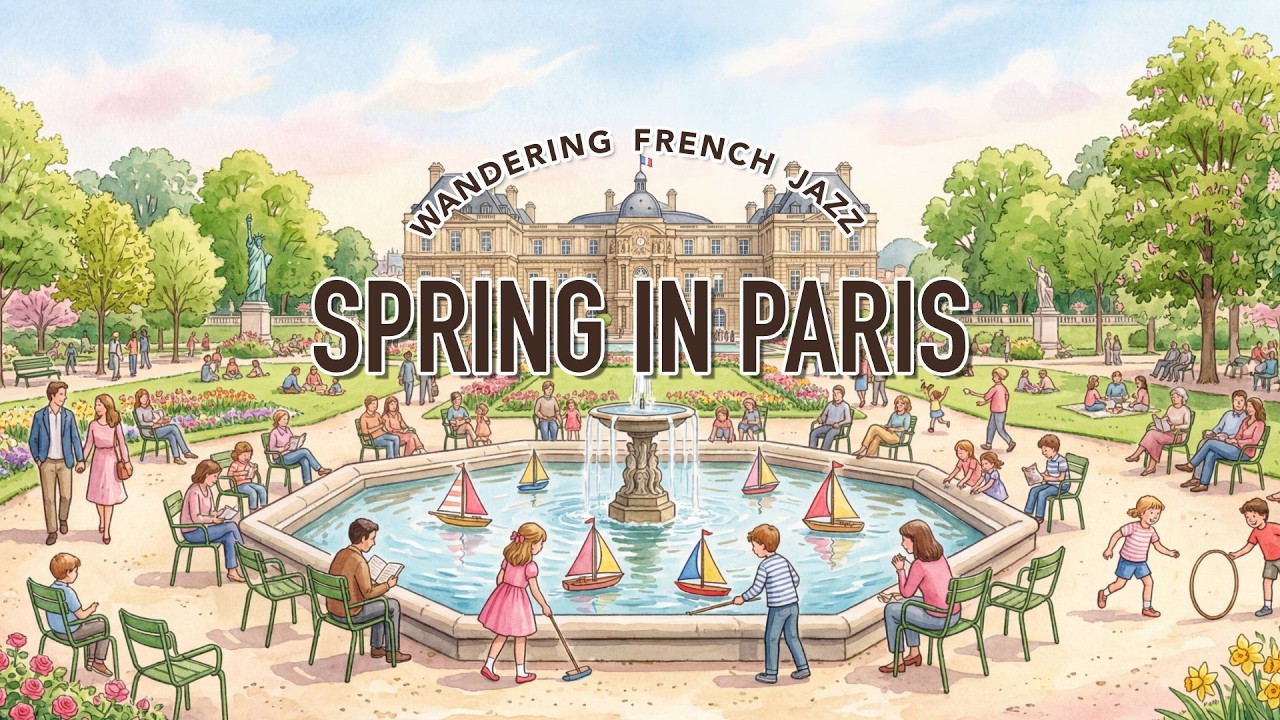 Enchanting Paris Afternoons ⛵ Relaxing Accordion & Nature Sounds