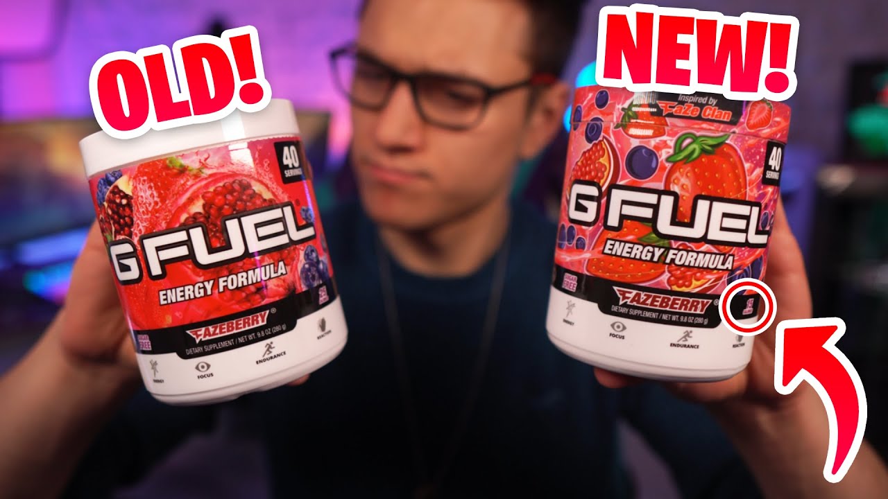 NEW FaZeBerry G-FUEL Formula Taste Test & Comparison!