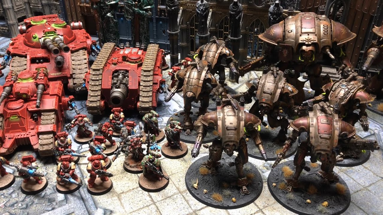 Chaos Knights vs. Blood Ravens  [Kreuzzug 2020 - 150] Warhammer 40k Battle Report Deutsch