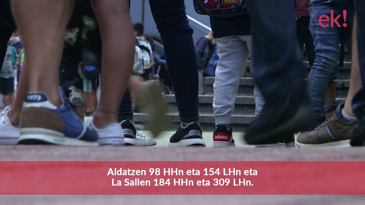 Umeak eskolara bueltan