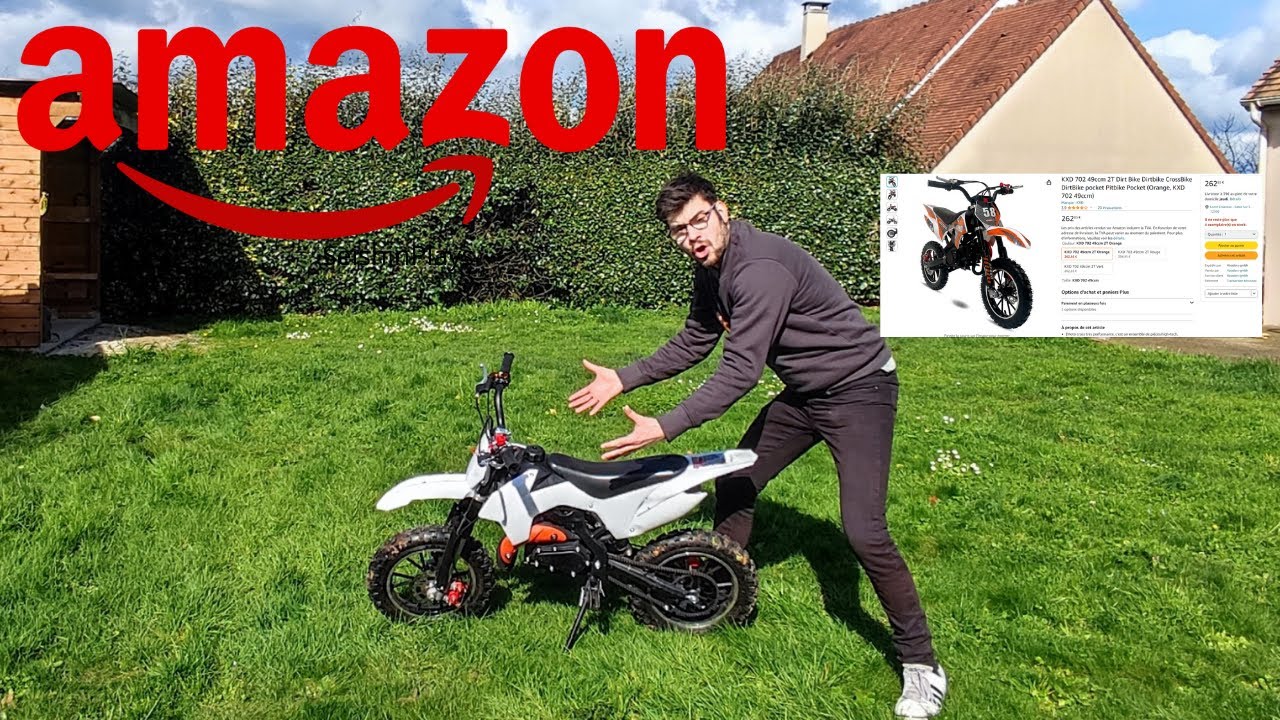 JE TEST LA MOTO LA MOINS CHERE DE CHEZ AMAZON  (CE BRUIT INCROYABLE)