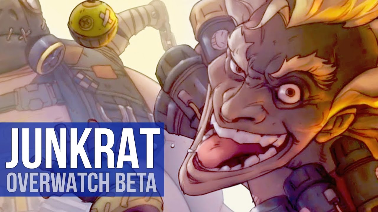 Overwatch Beta: Junkrat Gameplay!