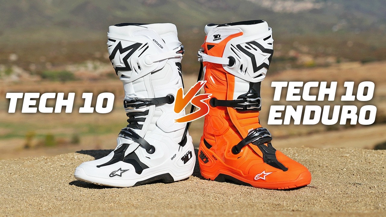 Мотоциклетные ботинки Alpinestars Tech 10 против Tech 10 Enduro Dirt