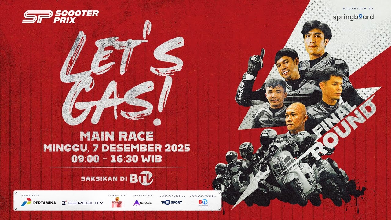 🔴 Live | Main Race Scooter Prix Final Round | Let's Gas!, Karting Circuit Sentul International