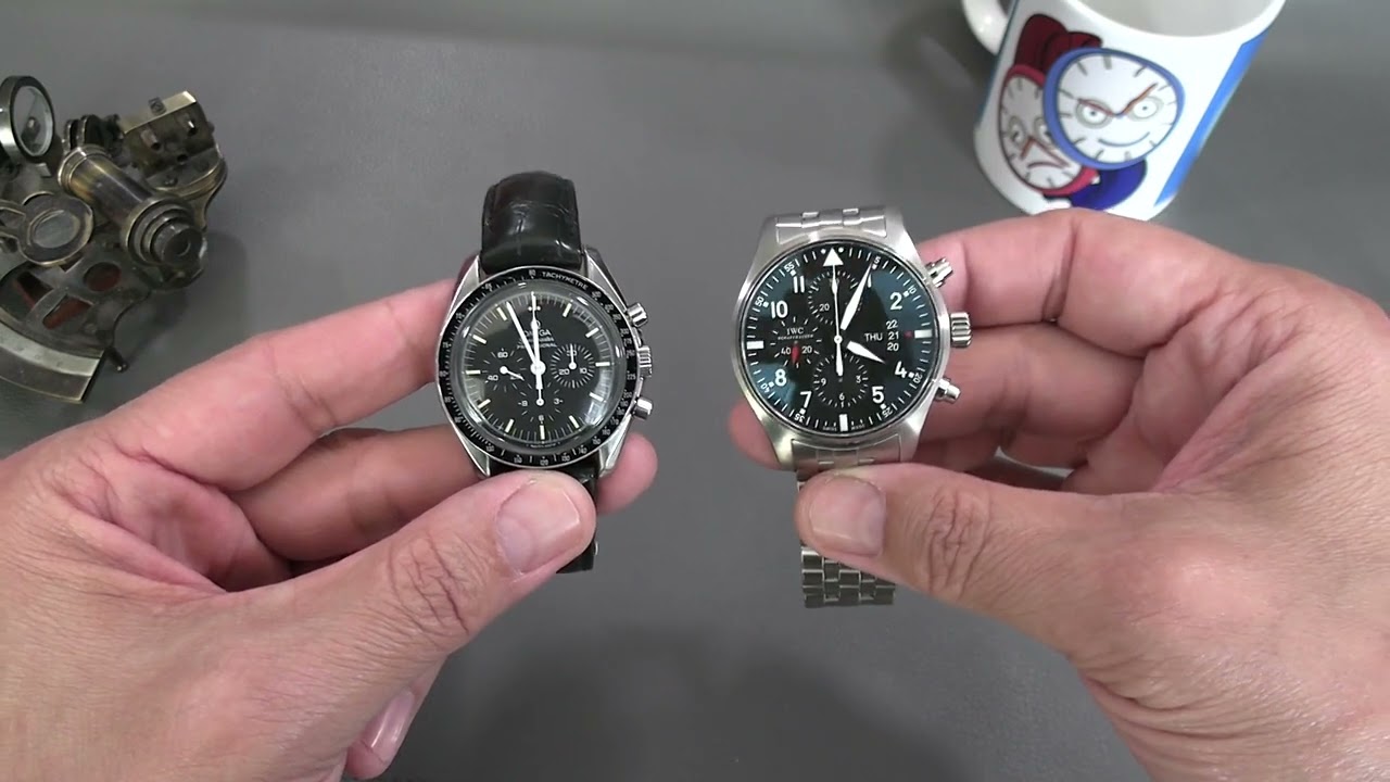 Сравнение хронографов — IWC Pilot и Omega Speedmaster