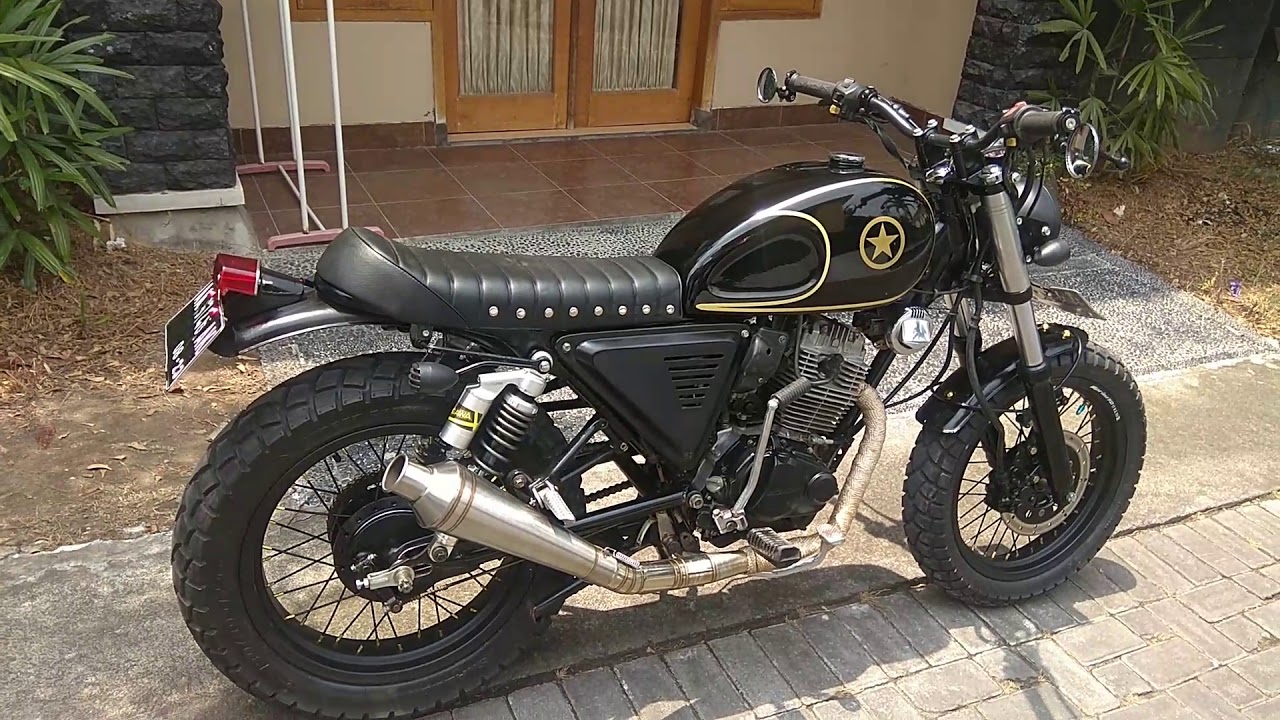 Megapro 2003 modifikasi scrambler budget 6jutaan part 1