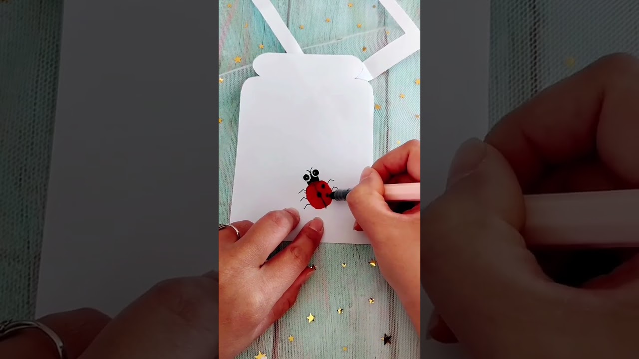 Leaf Art Craft 🐞 | Cute Ladybug Made from Leaves 🍃