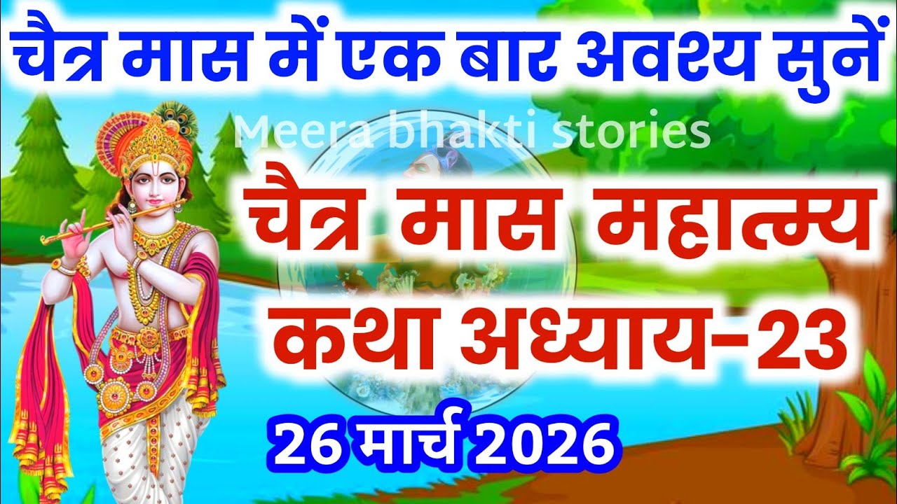 चैत्र मास कथा - अध्याय 23 || chaitra Maas Ki Katha Day23 | chaitra mahatmya adhyay 23