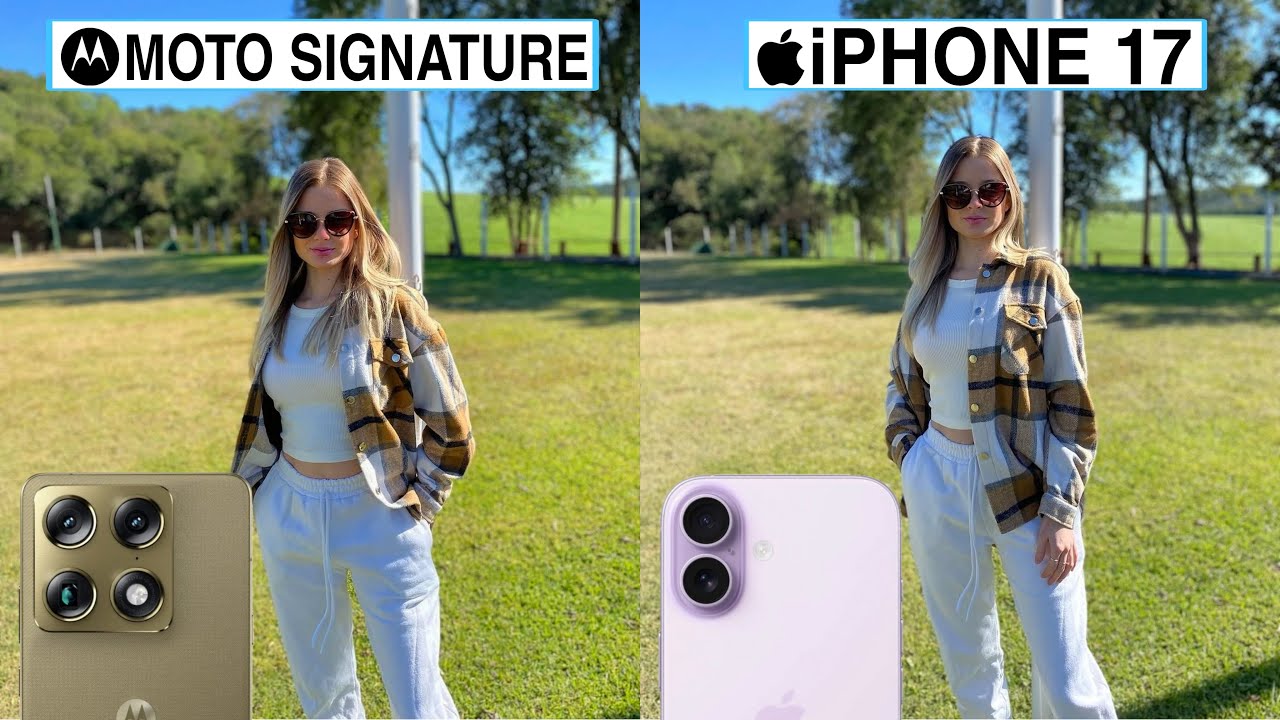 Сравнение камер Motorola Signature и iPhone 17 в ходе тестирования.