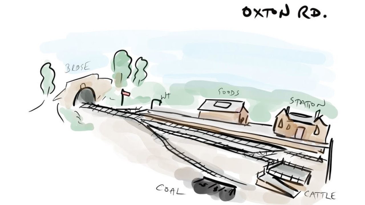 Схема движения поездов Oxton Road OO — Первое обновление 26 января — Планировка и прокладка путей.