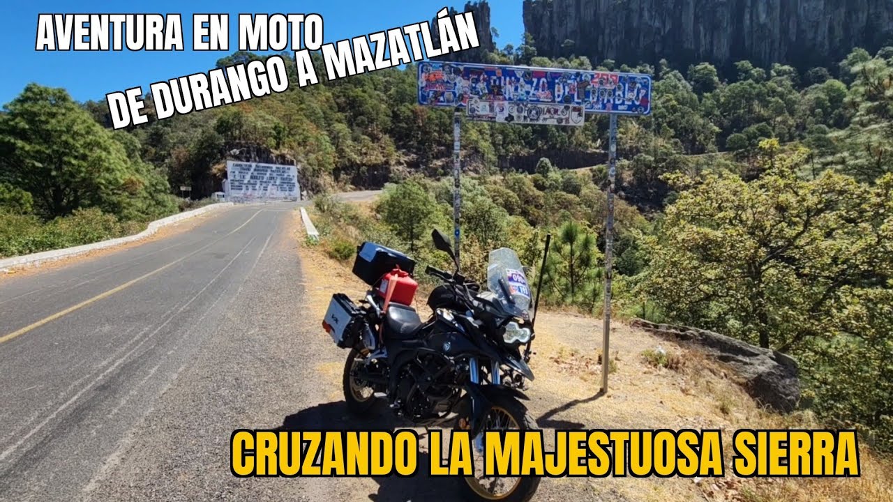 Espinazo del Diablo una de las MÁS PELIGROSAS DE MÉXICO Recorriendo las Curvas en Moto a Mazatlán