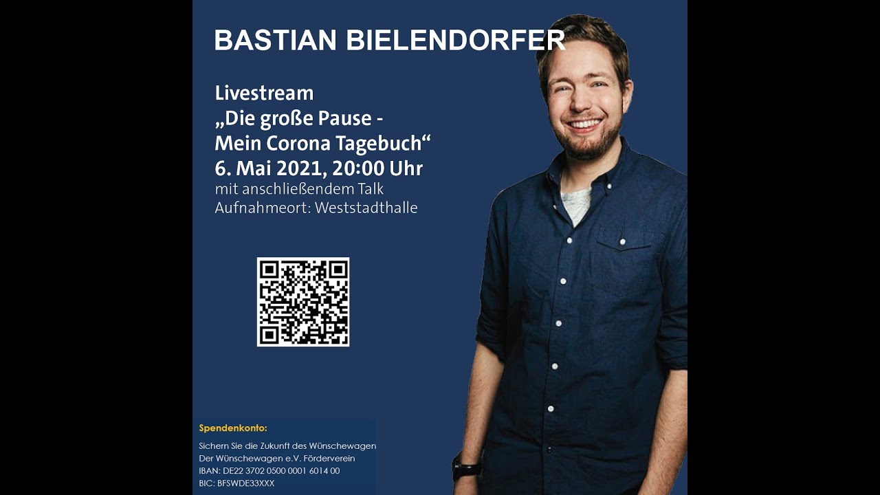 Bastian Bielendorfer Livestream-Lesung für den Wünschewagen e.V Förderverein