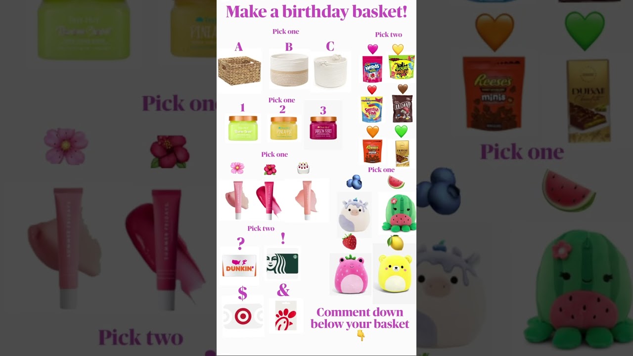 Comment you basket down below! #blowup #fyp #preppy #skincare #birthday #basket