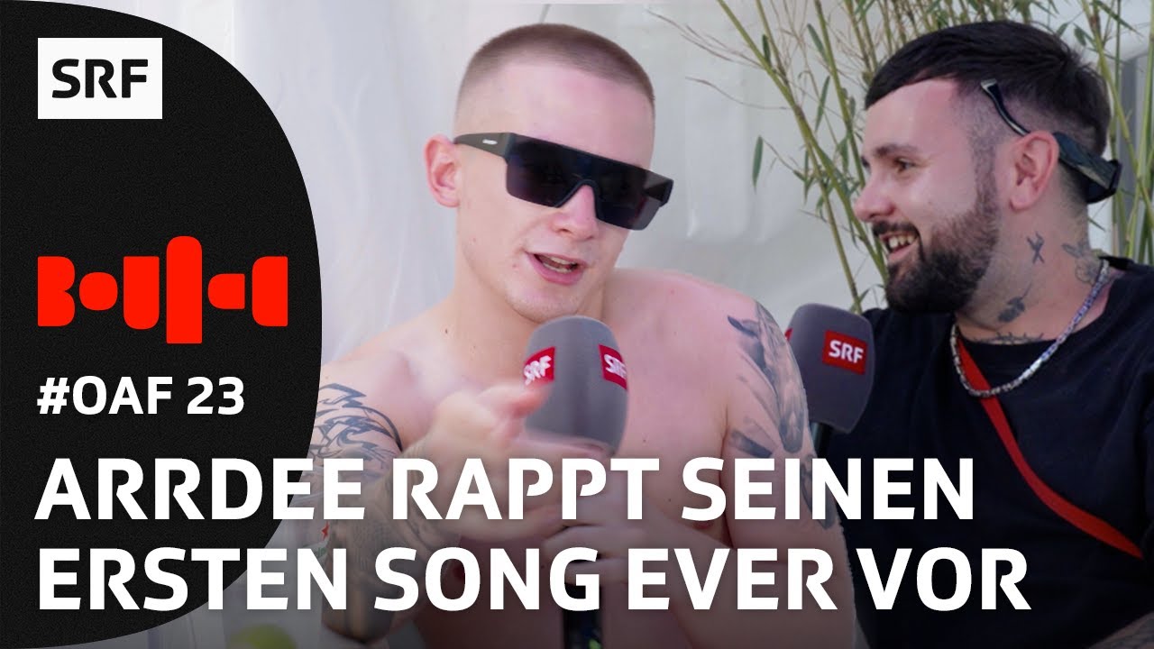Openair Frauenfeld: ArrDee rappt im Interview mit Livio | Festivalsommer 2023 | SRF Bounce