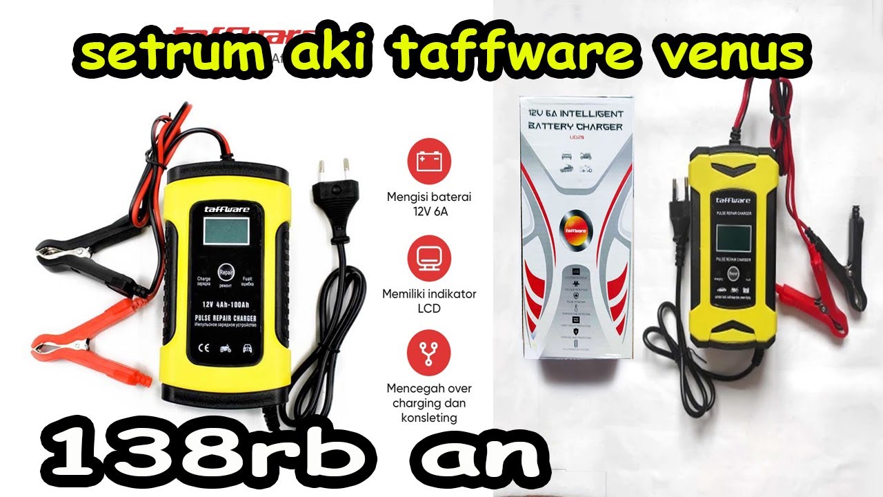 Setrum  Charger Aki Accu Mobil Motor Taffware Venus
