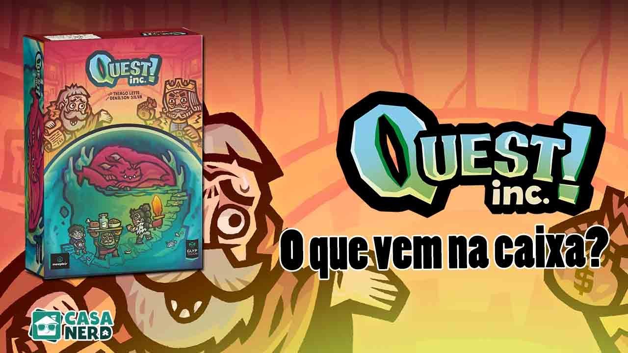 Quest Inc. (Meeple Br) - O que vem na caixa? | Casa NERD