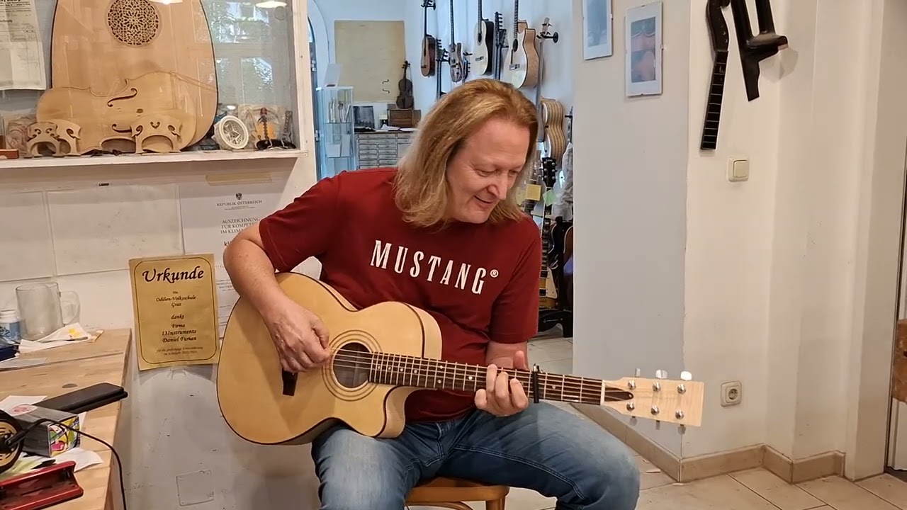 Manfred Sucher plays the custom Steelstring 