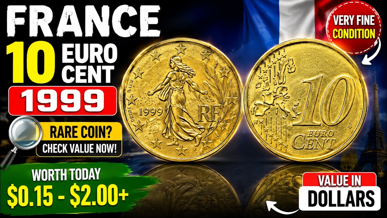 France 10 Euro Cent 1999 Coin Value Today | Rare 1999 France 10 Euro Cent Worth in Dollars fine Coin