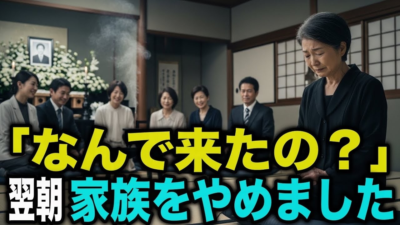 「なんで来たの？」──法事の席で“私だけ”に言われた一言で、母をやめた夜