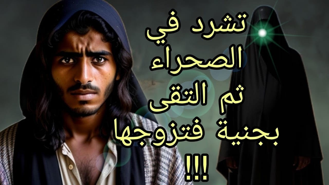 قصة رجل تاه و شرد في الصحراء ثم التقى بجنية فتزوجها،  أروع الحكايات استمع و استمتع