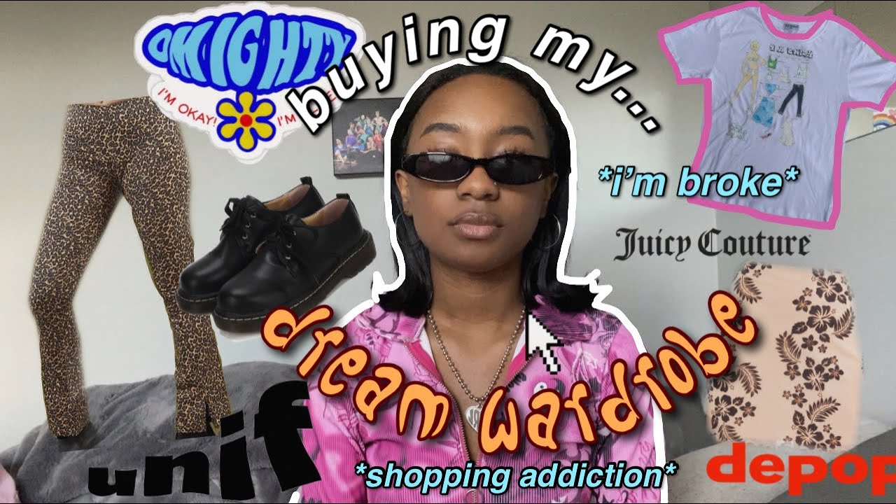buying my DREAM wardrobe + try on haul (UNIF, 4uonlyusa, depop)