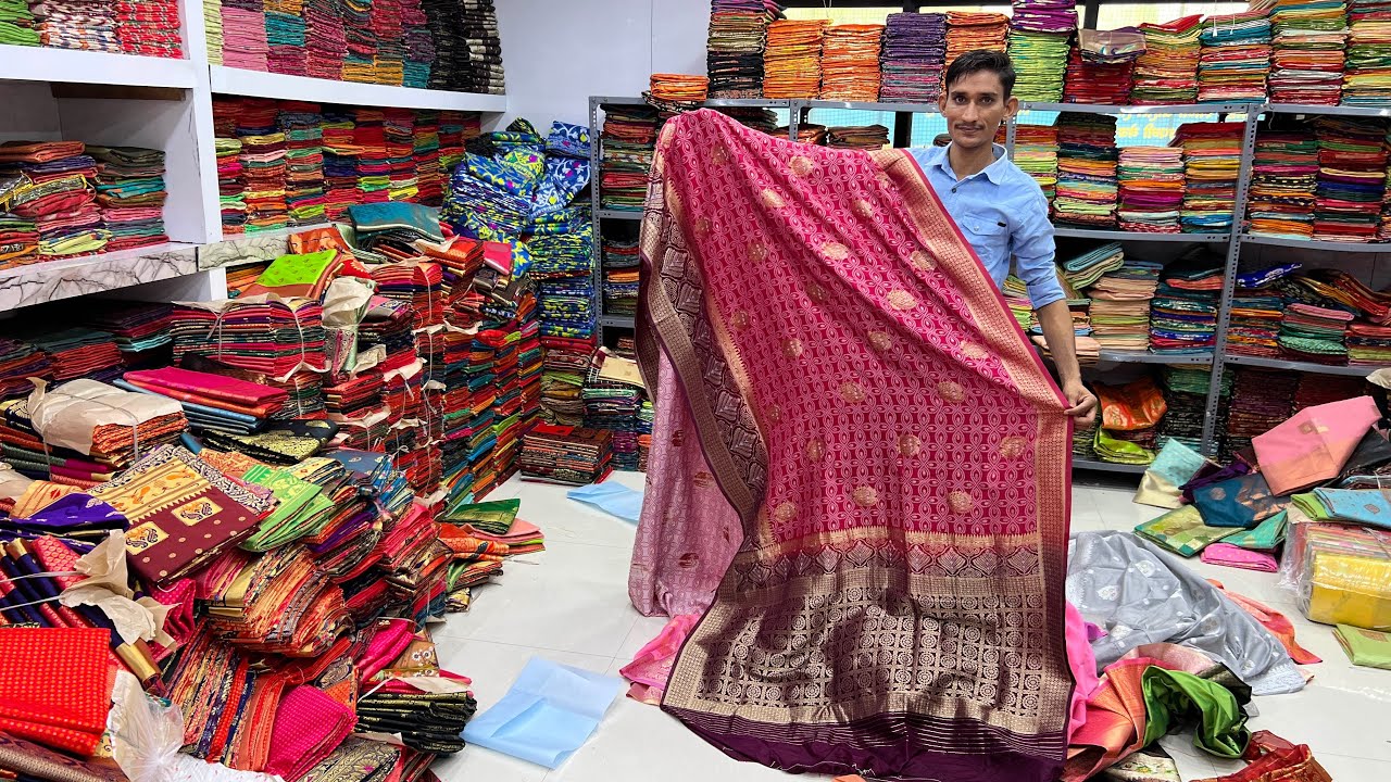Banarasi silk saree wholesaler   //   Dola silk saree