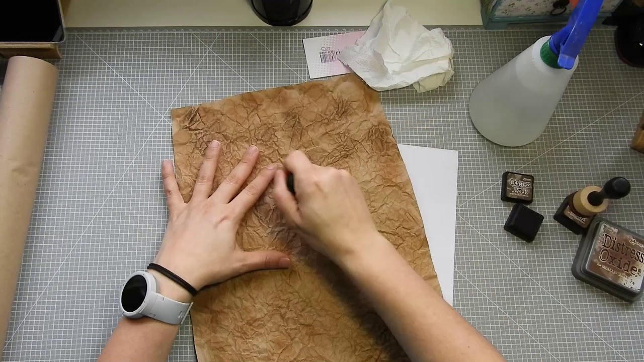 Tutorial para imitar Falso Cuero con papel Kraft