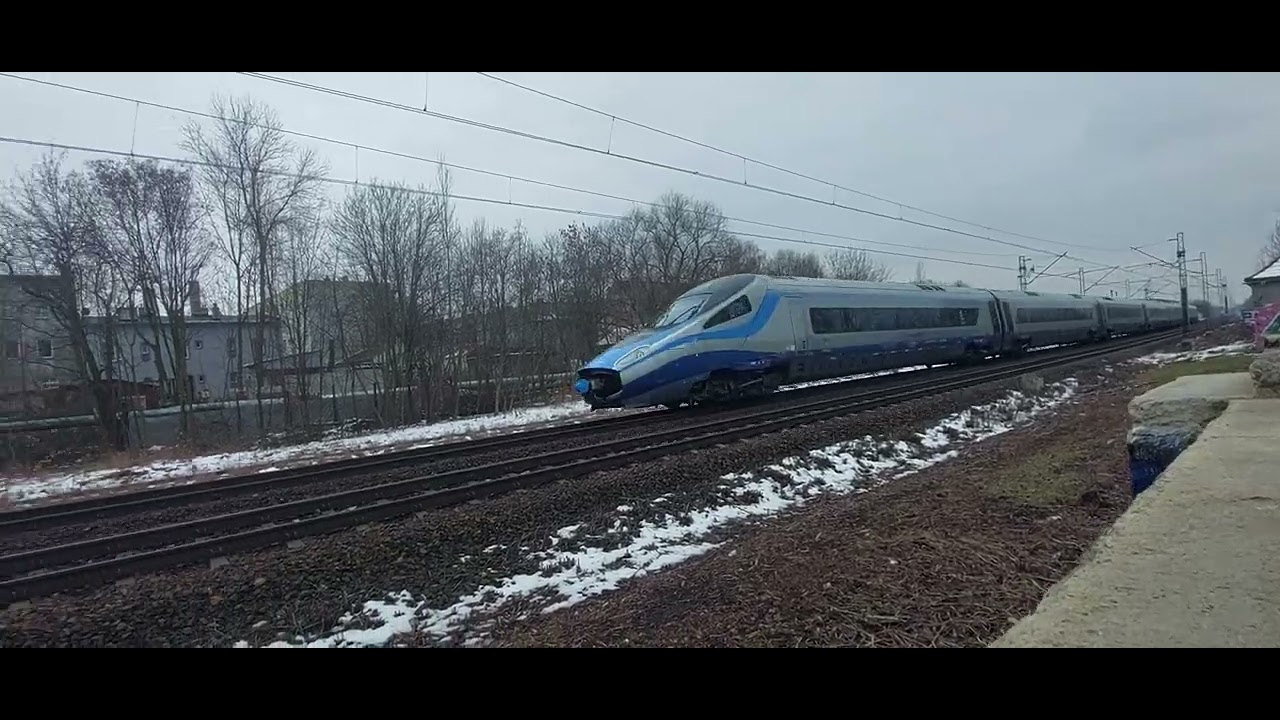 Przejazd pociągu EIP 4502 PENDOLINO na stacje PKP Zabrze