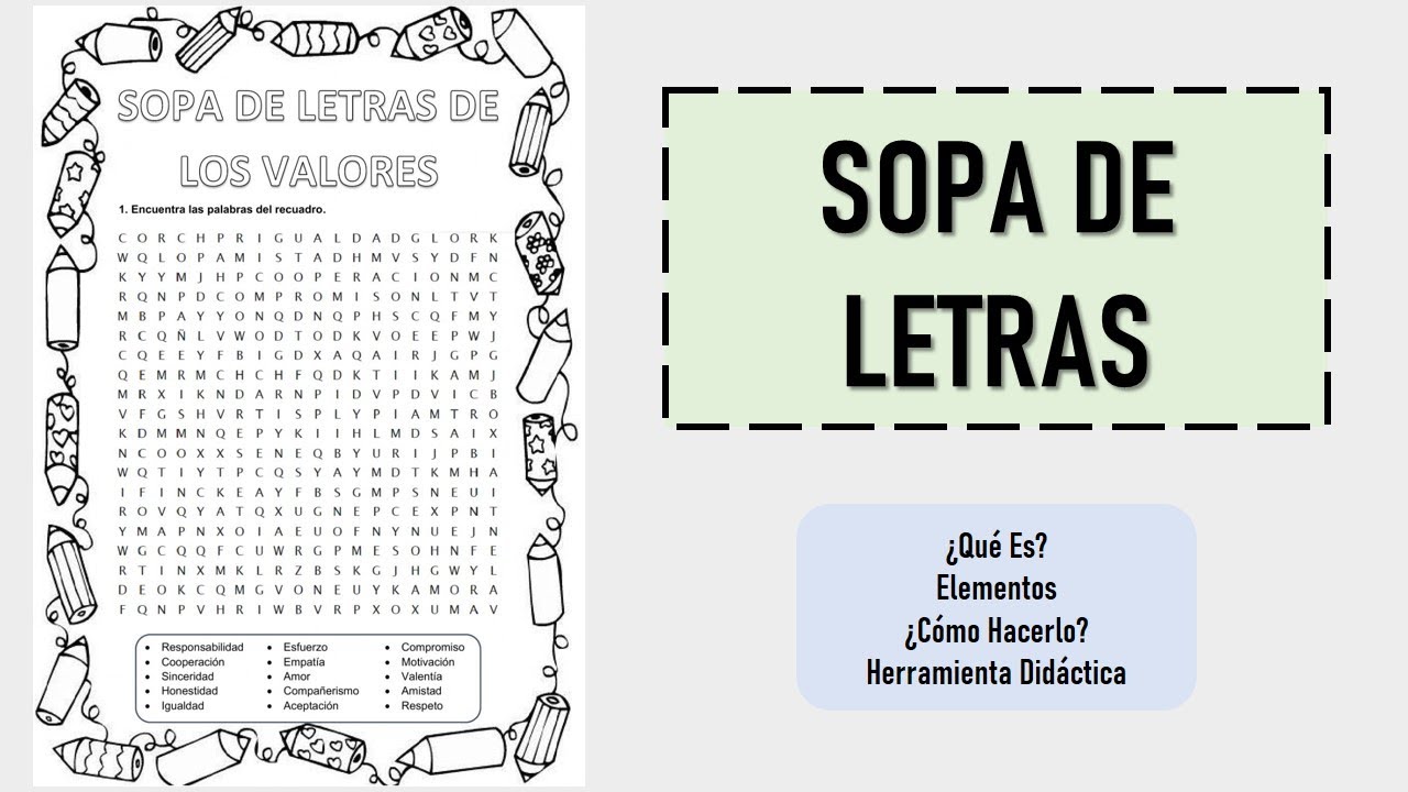Tutorial: Cómo Hacer una Sopa de Letras | Pedagogía MX