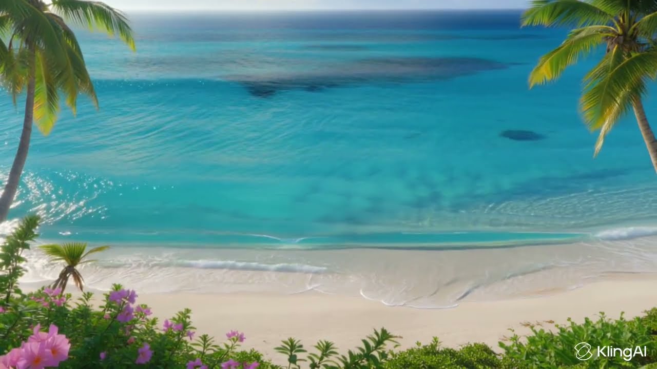 Ocean Breeze & Blooming Paradise 🌊🌺 15 Minutes of Deep Relaxation in 8K