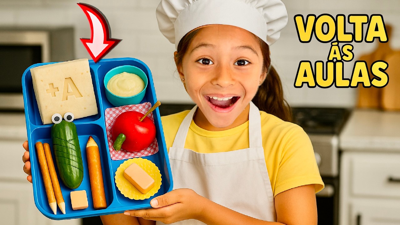 FIZ UMA LANCHEIRA COM O TEMA ESCOLA E ORGANIZEI O MEU MATERIAL ESCOLAR!