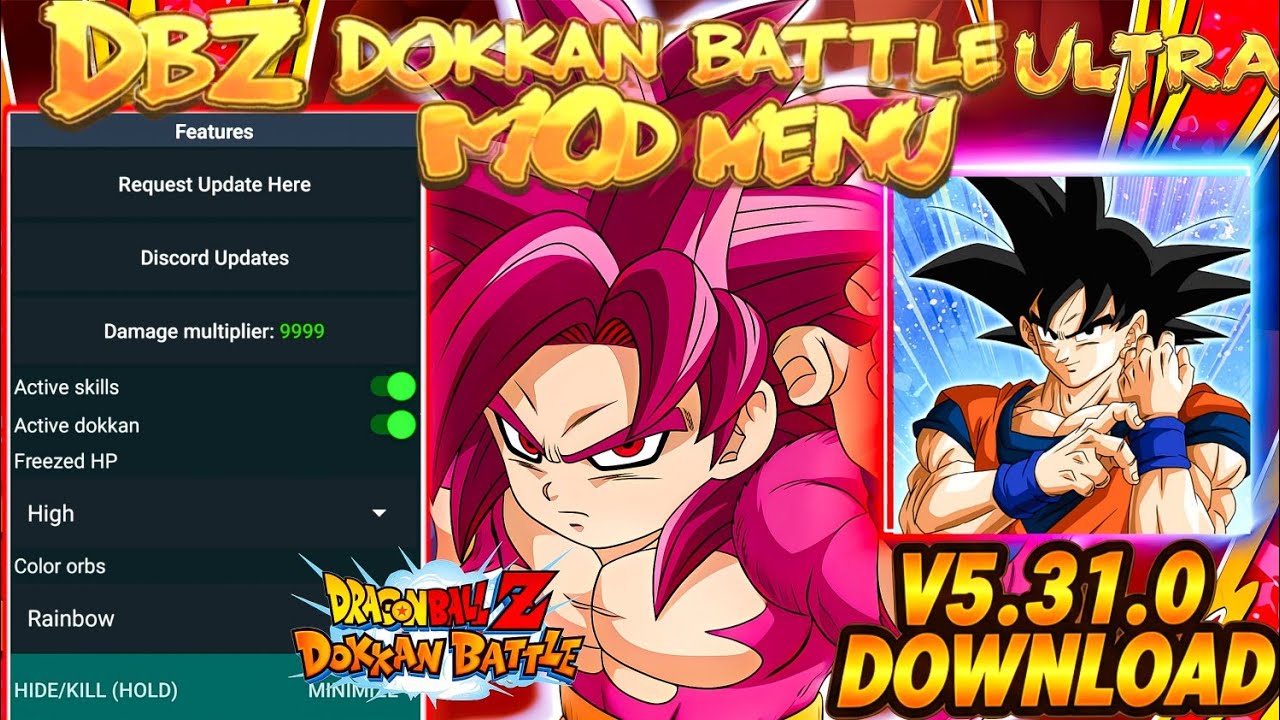DBZ Dokkan Battle V5.31.0 ULTRA MOD MENU APK / 12+ Mod Menu Features / Dragon Stones 🔥