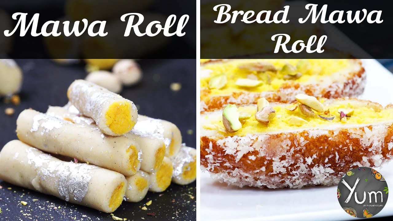 2 Ways Mawa Rolls | Mawa Roll | Mawa Bread Roll