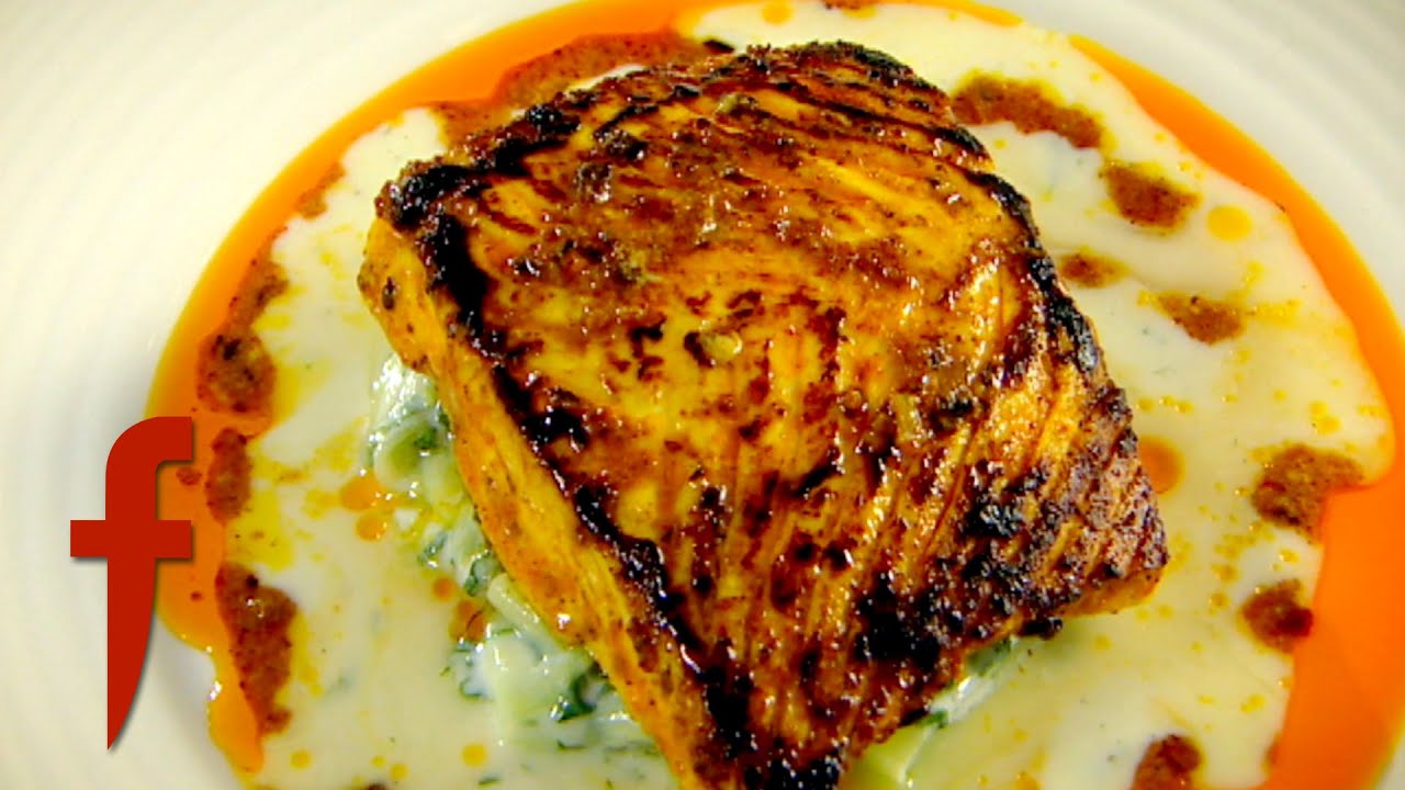 Tandoori Spiced Halibut with Cucumber Raita | Gordon Ramsay's The F Word Season 3