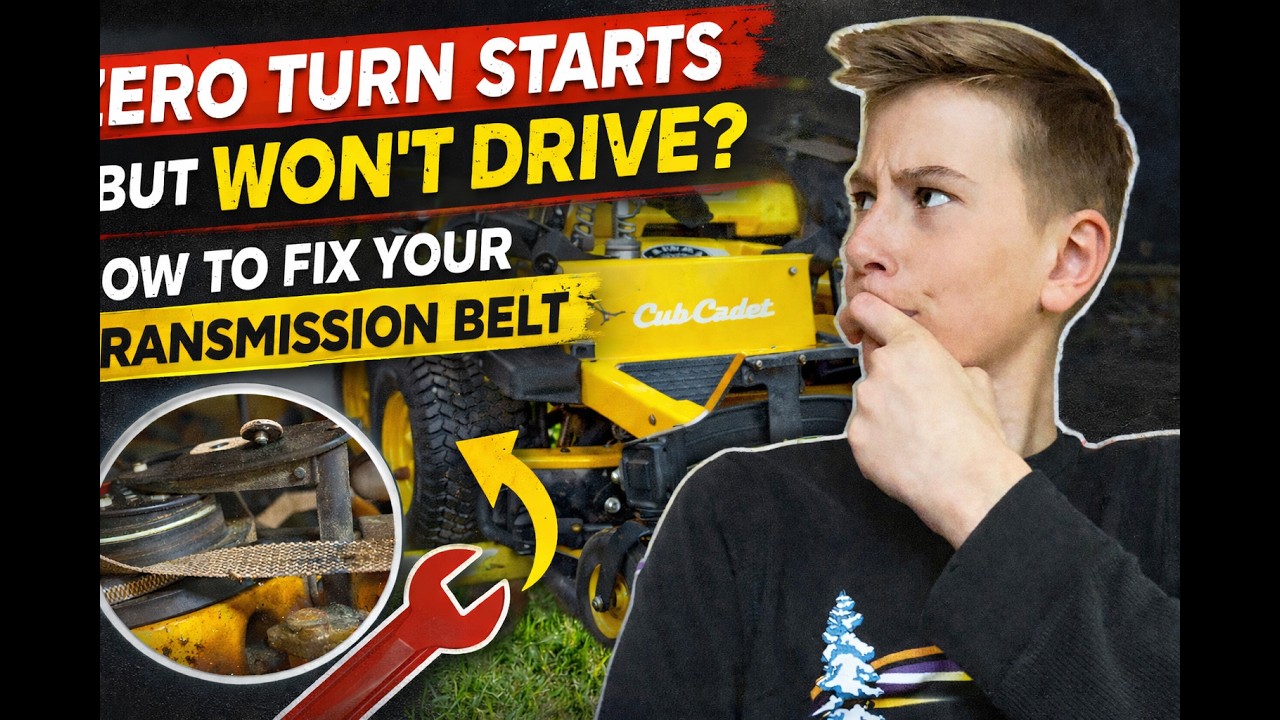 Cub Cadet Starts But Won’t Drive? - How to Fix Your Transmission Belt