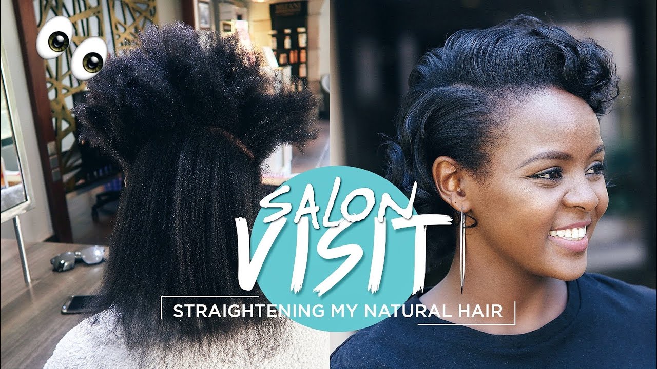SALON VISIT | I STRAIGHTENED & FLATIRONED MY HAIR FOR THE FIRST TIME!!